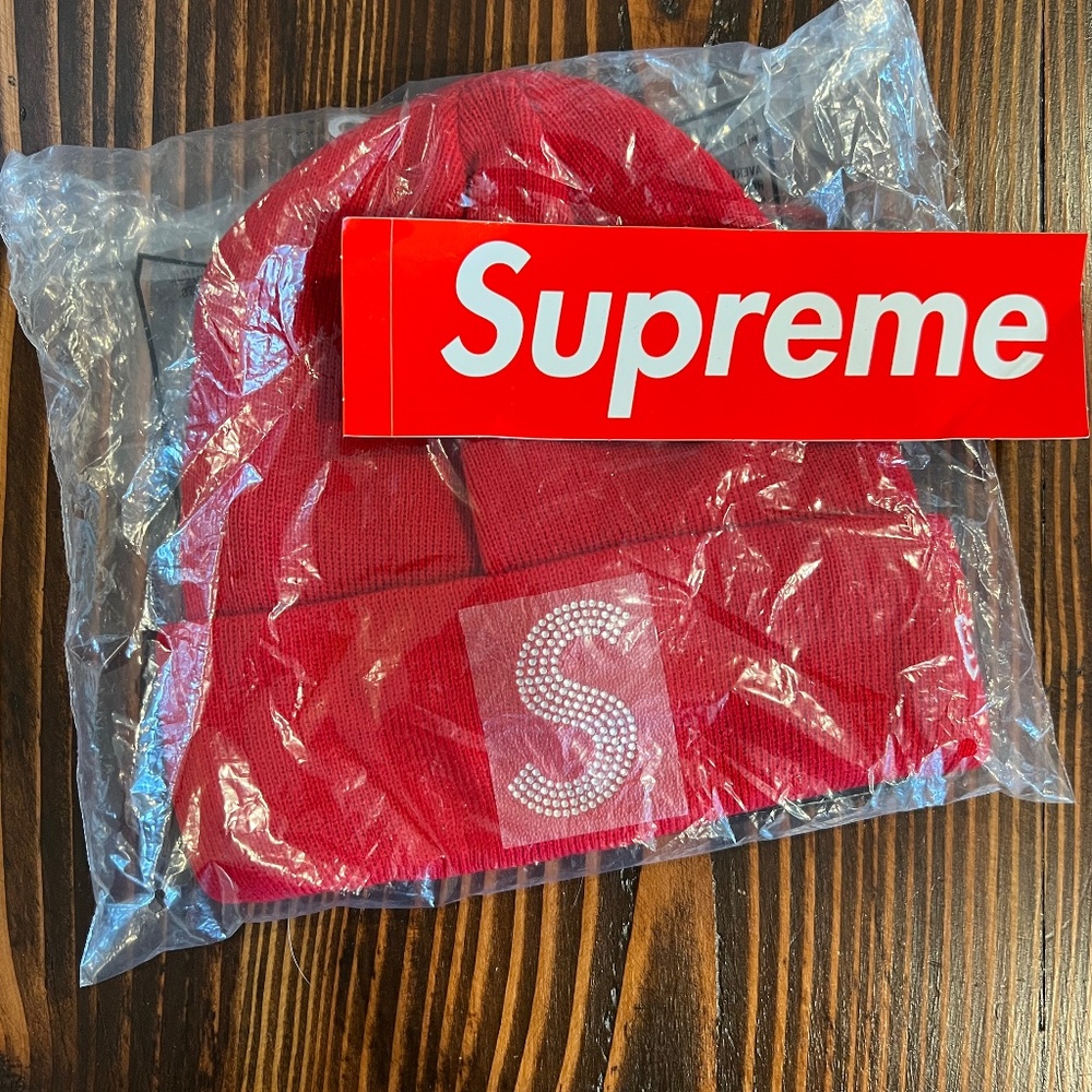 supreme Swarovski beanie